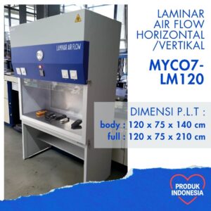 MYCO7-LM120 LAF Laminar Air Flow Cabinet HEPA H14 Vertikal/Horizontal 120 cm | HPL Laminated Plywood