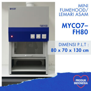MYCO7-FH80 Mini Fume Hood Portable 80 cm - Lemari Asam Laboratorium