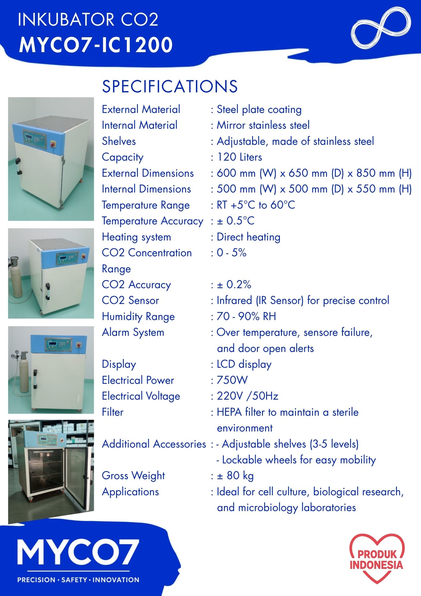 INKUBATOR CO2 MYCO7-IC1200 P2