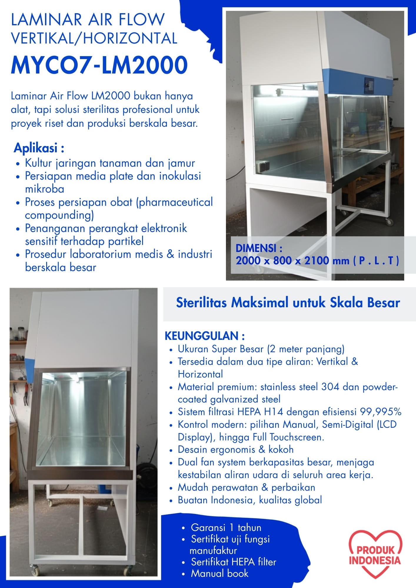 Katalog LAF LAMINAR AIR FLOW MYCO7-LM2000 ganesha mycolab indonesia p1 (2)