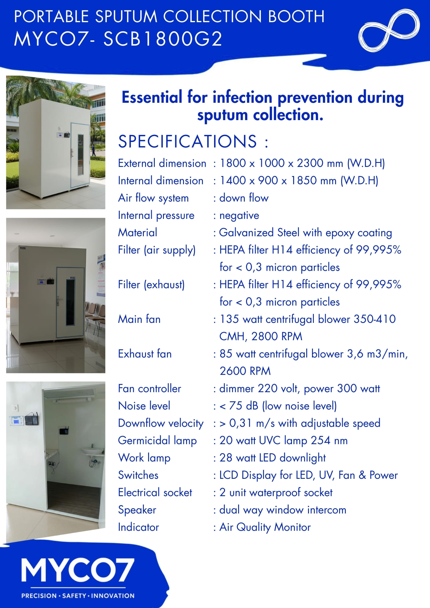 katalog Sputum Collection Booth SCB1800G1. kabinet pengambilan dahak. Ganesha Mycolab p2 (2)