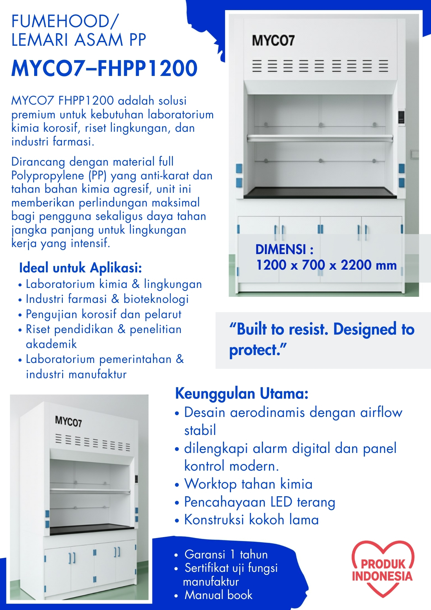 katalog fumehood lemari asam MYCO7-FHPP1200 ganesha mycolab 2026-2027 P1